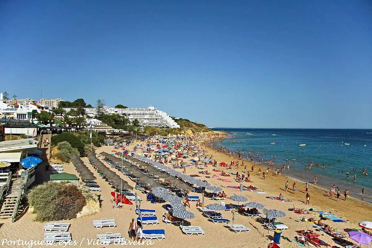 Praia da Oura on the Algarve coast