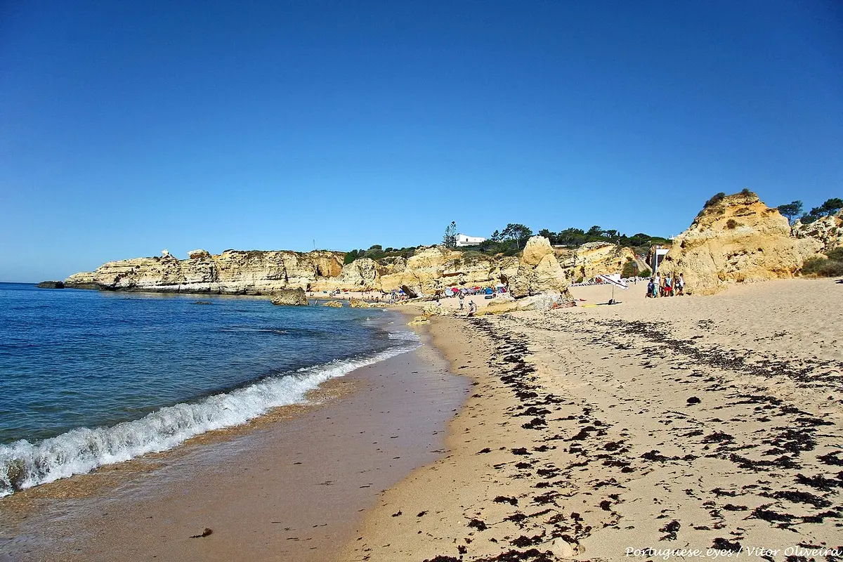 Praia de São Rafael on the Algarve coast