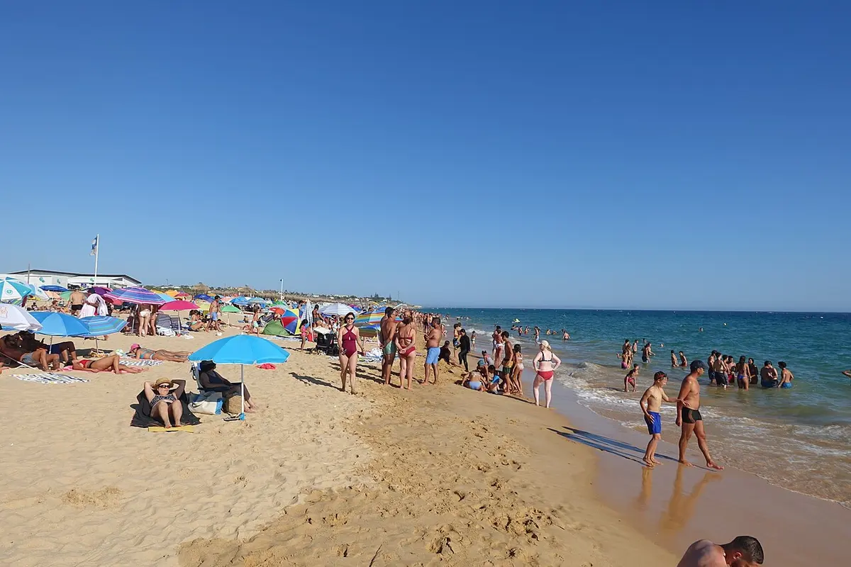 Praia dos Salgados on the Algarve coast