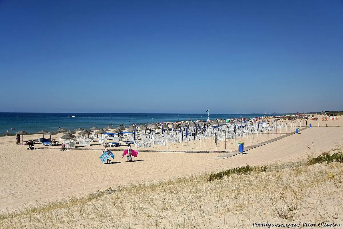 The sandy beach and dune approach at Altura