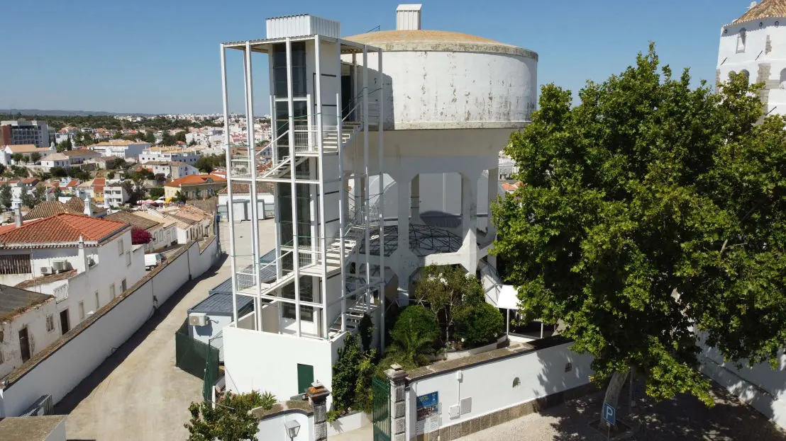 Former water tower housing the Camera Obscura attraction in Tavira