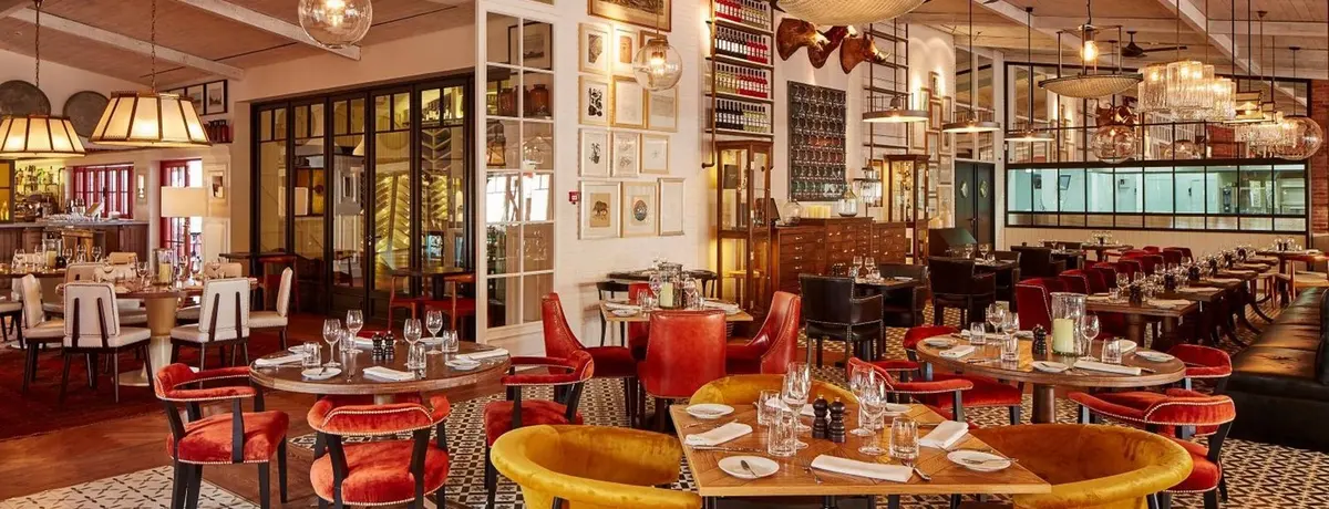 Dining room at Bovino Steakhouse in Quinta do Lago