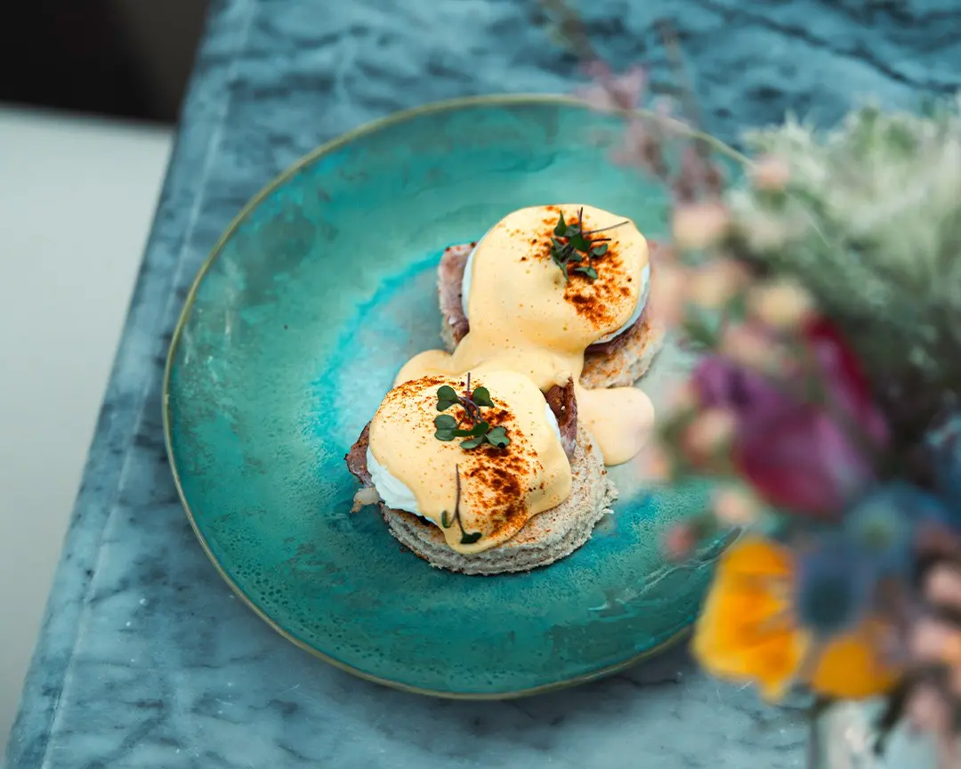 Eggs Benedict dish pictured by NEWS Restaurant in Vilamoura