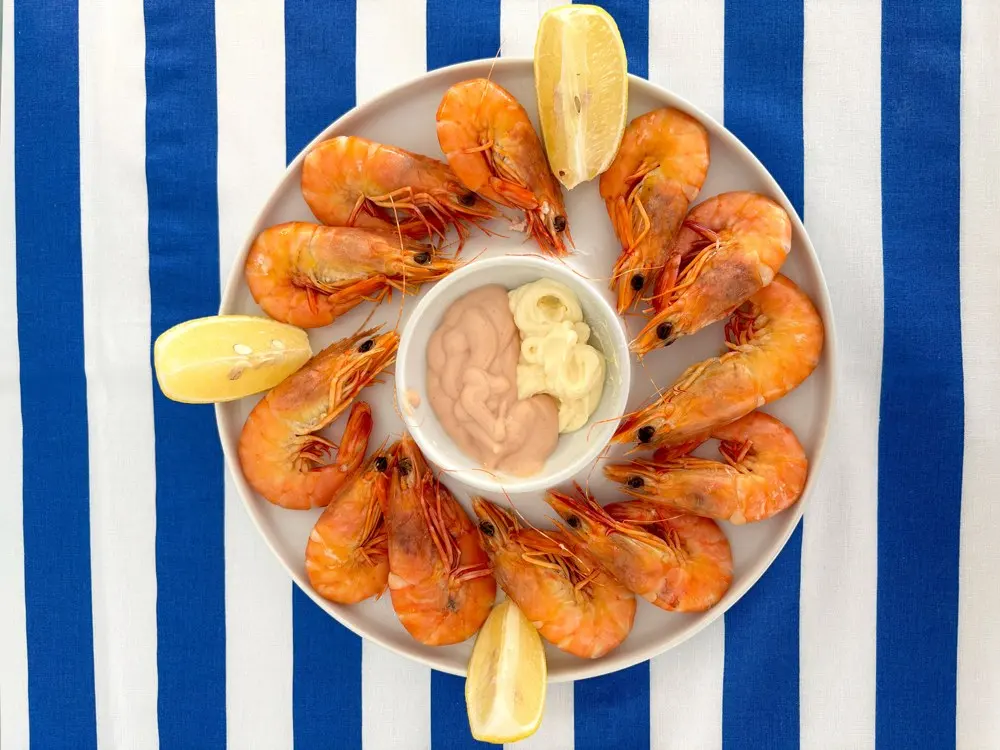 Prawn dish pictured on Ostra D’Ouro’s official restaurant site