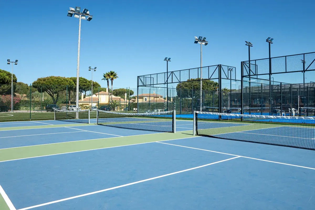 Outdoor pickleball courts at Browns Sports Resort in Vilamoura